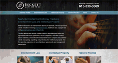 Desktop Screenshot of beckettlawoffice.com