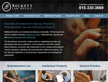 Tablet Screenshot of beckettlawoffice.com